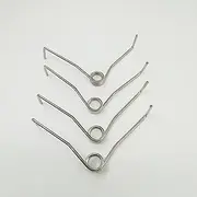 HaoChong 4pcs Stainless Steel Small Torsion Spring V-Shape Compression Spring for Tools Maintenance,Pruners, Trimming Scissors