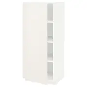 METOD high cabinet with shelves, white/Veddinge white, 60x60x140 cm