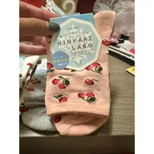 （特價）日本 北極熊 櫻桃 涼感 短襪  吸濕 速乾
