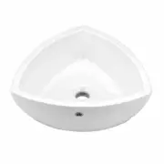 Bathroom Vessel Triangle Sink White Porcelain Trinity | Renovator's Supply