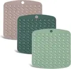 3 Pack Silicone Pot HoldersSilicone Trivet Mats Silicone Hot Pads for Kitchen...
