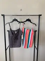 NWT! Lot of 2 INC International Concept Sz M Camisole Cami Top Bundle Stripes