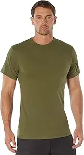 [ROTHCO] Heavyweight Short Sleeve T-Shirt – Crew Neck Shirt with 6.75 oz Cotton/Polyester Blend