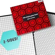 Hexers Role-Playing Game Board, Vinyl Mat Alternative, Dungeons and Dragons D&D DND Pathfinder RPG Compatible, 27 on 23 inches, 1 inch Squares on one Side, Hexes on Other Side, Foldable & Dry Erase