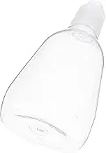 Ciieeo Portable Clear Plastic Honey Bottle with Flip Cap Easy Dispensing Chef Squeeze Container for Salad Dressings Syrups and Condiments Versatile and Mess