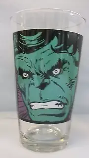 Incredible Hulk Close up New 16 oz Pint Glass Licensed by Marvel Comics