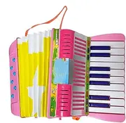 Button Accordion for Kids | Small 17 Keys Button Accordion 6Bass Accordion Toy,Lightweight Educational Toy Cute Preschool Musical Instrument for Beginners & Kids