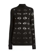 Black double pullover XS