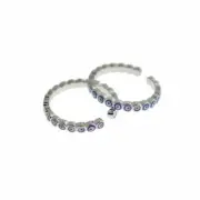 Evil Eye Silver Tone Adjustable Ring - 22mm - 1 Ring - FR103