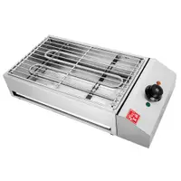 在飛比找松果購物優惠-110V不鏽鋼無煙燒烤爐 家用電烤爐烤肉爐加熱火爐 電熱烤盤