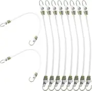 10 Pcs 10 Inch Mini Bungee Cords with Hooks, Elastic Bungee Straps Small Bung...