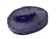 Purple Thick Slice Agate Slab Dyed Crystal Geode Specimen Polished Sectional Cut