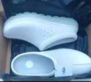 Ugg Tasman Sport White M Size 12 Unisex Slip On Casual Sandals Slippers 1138590