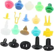 GLEAVI 500pcs Car Bumper Fastener Clips Durable Push Type Rivets for Auto Repair High Temperature Resistant Decorative Rivet Kit for Bumper and Panel Clamps