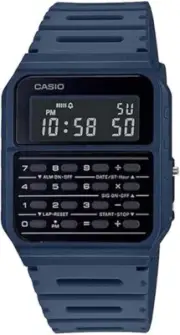 Casio CA-53WF-2B Navy Blue Vintage Retro Style Unisex Digital Calculator Watch