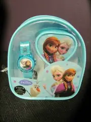 Disney Frozen, Blue Sparkle Watch, Change-purse and Backpack, NWT, Girl/Kids’, L