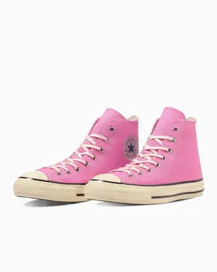 Converse ALL STAR US AGEDCOLORS HI 高筒 亮面奶油黃 莓粉色/ 22.5 cm