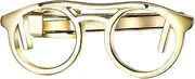[Yoursfs] Unique Eyeglass Mustache Pen Tie Clips for Men Gold Silver Black Novelty Cool Tie Clip Bar Pins Men's Fashion Jewelry
