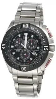 CITIZEN Eco-Drive Black Dial Chrono S-Steel Men's Watch BL5314-52E