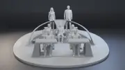 Star Trek The Next Generation Bridge PICARD 3D Print 1:32 Riker Troi Data BONUS