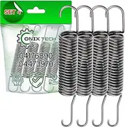 The set contains four springs for the drum of a washing machine suitable for Miele with the original codes 4176890 and 4473970. ONIX TECH