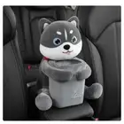 2 in 1 Plastic Armrest Box Cartoon Plush Tissue Box Car Tissue Holder Car Seat