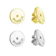 10x for Butterfly Earrings Stopper Gold Silver Color Earring Back Pads for
