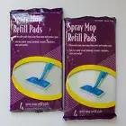 2 Packs Spray Mop Pad Refills Fits Swiffer WetJet Mop 4 Count Each 8 Total Lot