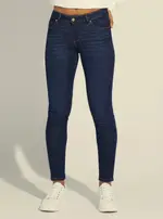 GUESS Women's Annette Mid-Rise Skinny Denim Jeans in Dark Wash Size: 24, Spandex
