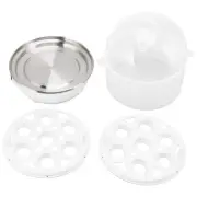 JY (US Plug 110V 2 Layers White)Home Egg Cooker 350W 2 Layers 14Pcs Eggs A Time