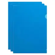 30pc Marbig PP Ultra Letter File A4 Document Paper/Stationery Folder Blue