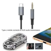 Solid Type C to Auxs Cord USB C/3.5mm Connectors for Superior Sound Claritys