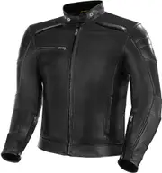 SHIMA Blake Motorcycle Leather Jacket, black, Size XL for Men