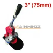 75mm 3" Button Maker Machine Badge Punch Press 100 Parts Circle Cutter Tool