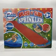 Splash Buddies Splash N Ride sprinkler water slide kids pool toy outdoor ages 3+