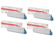 OKI C834 BK, C, M, Y Set of 4 Colour Laser Toners