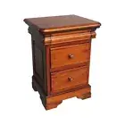 Solid Mahogany Wood Bedside Table / Bedroom Furniture Antique Style