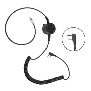 5-Pin Mini-XLR PTT Cable for Dual Muff Headsets | For Kenwood & Baofeng Radios