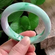 [Generic] Jadeite Bracelet Purple Plus Green Jade Jade Bracelet Female