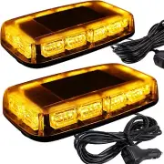 ASPL 2pcs 48LED Roof Top Strobe Lights, High Visibility Emergency Safety Warning