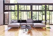 Yeele 10x8ft Modern Office Window Backdrop,Background for Video Call,Interior Sofa Plant Living Room Backdrop for Photography
