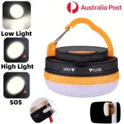 Camping Lamp Lantern LED Light Portable Flashlight Hiking Rechargeable Outdoor