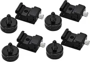 Yardenfun Camera Stand Screw Set Hot Shoe Mount Adapter Camera Hot Shoe Mount Adapter for Camera Adapter for Flash Holder Camera Mount Tripod Screw Adapter for Light Stand Black Abs