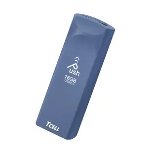 【TCELL 冠元】100入組-USB2.0 16GB Push推推隨身碟 普魯士藍