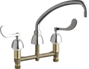 Chicago Faucets 201-A317CP Kitchen Sink Faucet w/o Spray (Chrome Plate)