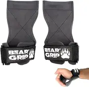 Bear Grip Multi Grip Straps/Hooks, Premium Heavy Duty Weight Lifting Straps/Gloves