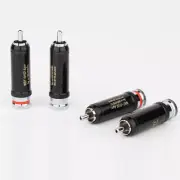 4Pcs Rhodium Plated WBT-0102 RCA Plug Connector Audio Interconnect Cable DIY a