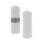 Mega Candles - Unscented 2" x 6" Round Pillar Candle - White, Set of 6