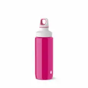 Emsa Drinking Bottle DRINK2GO Light Steel Stainless Steel Pink Drop White 600 ml
