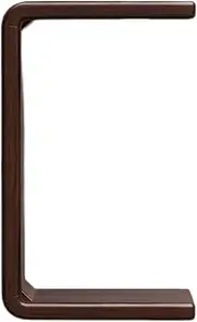 Side Table Black Walnut Side Table C Shape Sofa End Table Accent Small Bedside Table Over Bed Laptop Work Station Meal Table for Living Room Bedroom Bedside Small Space(Walnut)